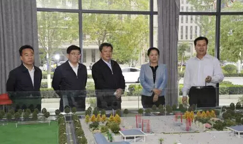 市長(zhǎng)陳青，副市長(zhǎng)王月成陪同省電力投資集團(tuán)公司總經(jīng)理李輝一行深入階州廣場(chǎng)視察